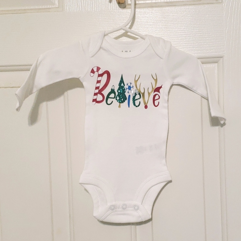 First Christmas Bodysuit Outfit NB